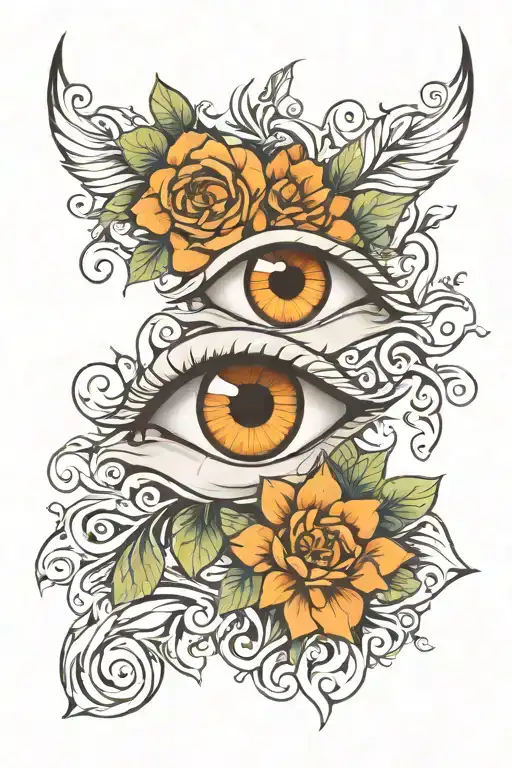 Eyes And The Background