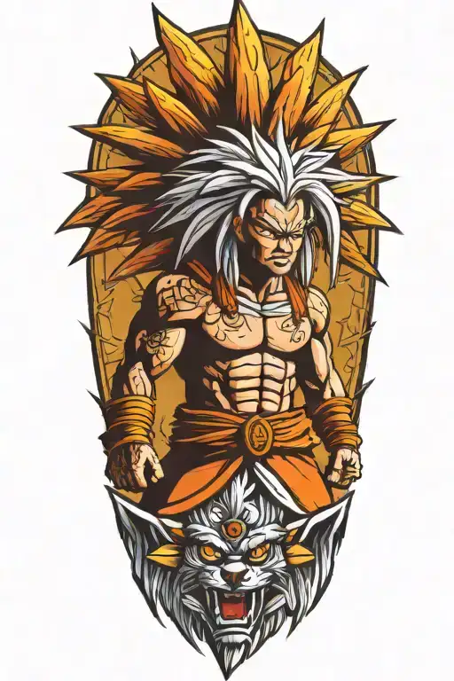 Super Saiyan With Indian Headress