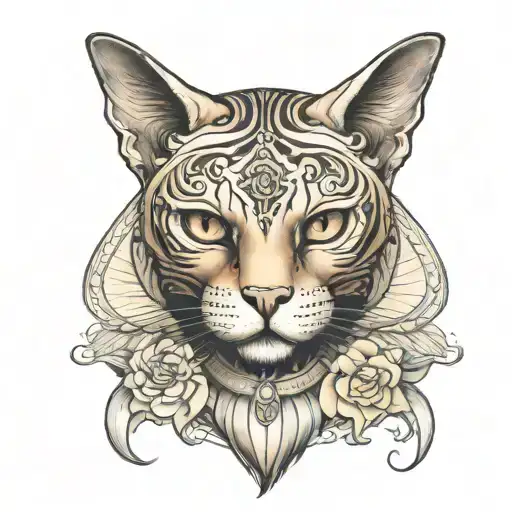 Cat Sphinx Face