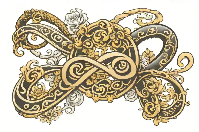 Infinity Bracelet And Letter E K Letter