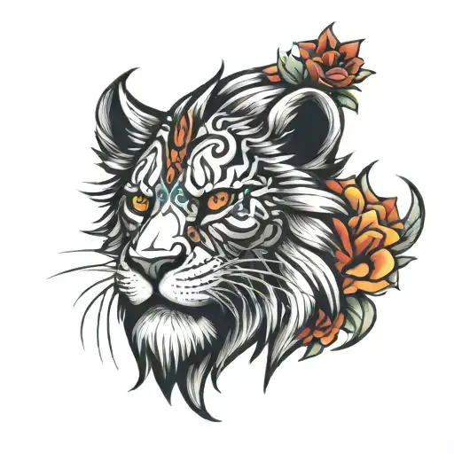 Piru 5 Point Lion Head