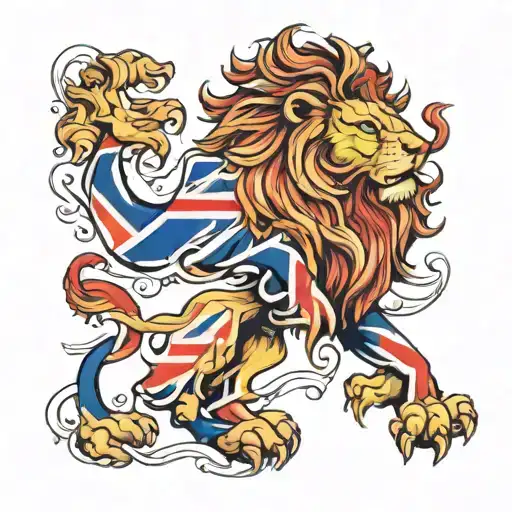 British Flag Lion