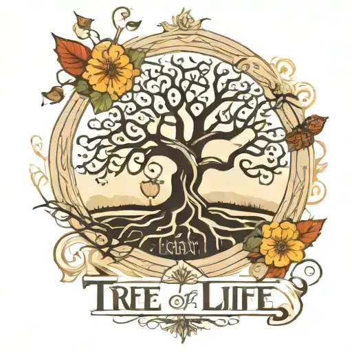 Tree Of Life With First Name Bryan In The Roots