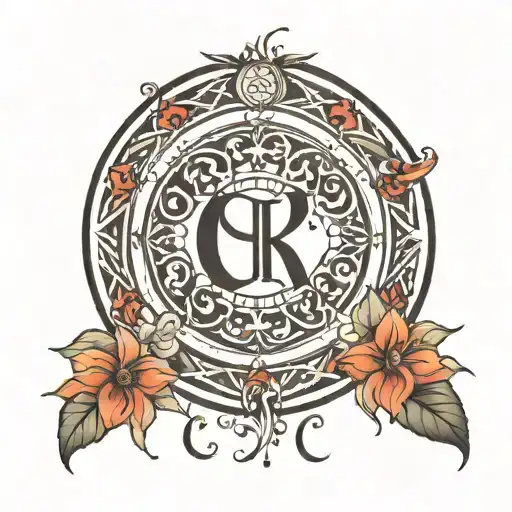 C H R J In A Circle With M In The Center