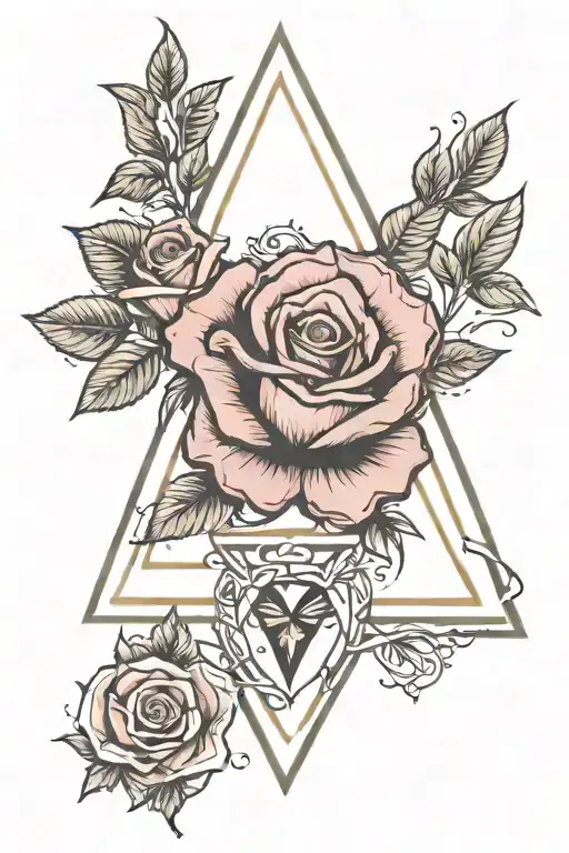 Rose And Triangle Inside