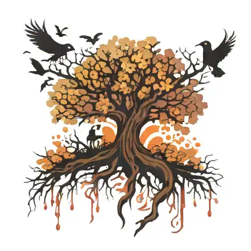 I Want A Tattoo Of The Poison Tree With Some Crows Sprinkled In