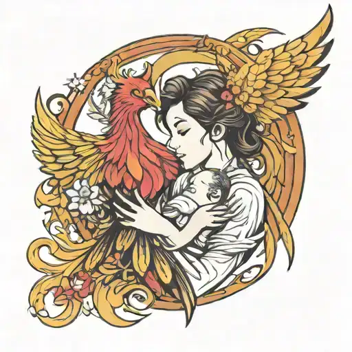Phoenix And A Child