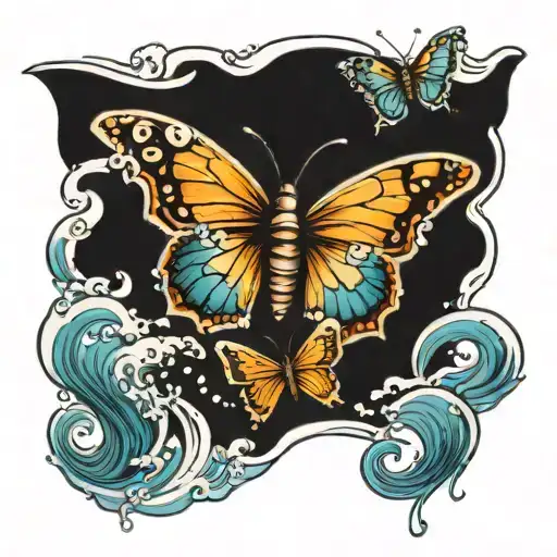 Butterflies And Water Waves
