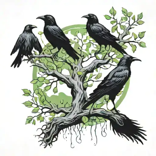 I Want A Tattoo Of The Poison Tree With Some Crows Sprinkled In