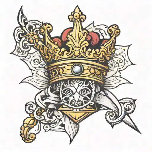 Inital K With A Crown