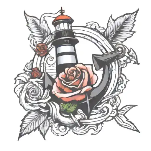 Lighthouse Anchor Rose