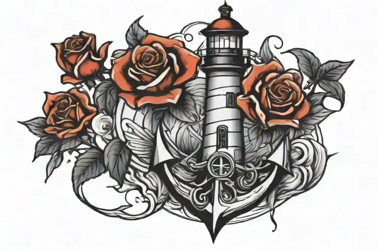 Lighthouse Anchor Rose