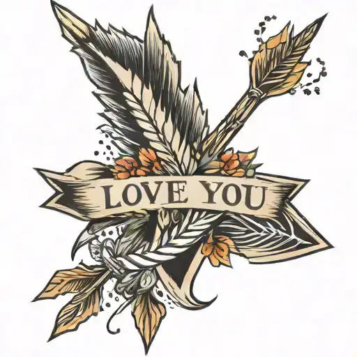 Arrow With The Words I Love You More