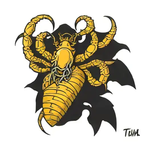 Corw With A Scorpion In Its Month By The Tial