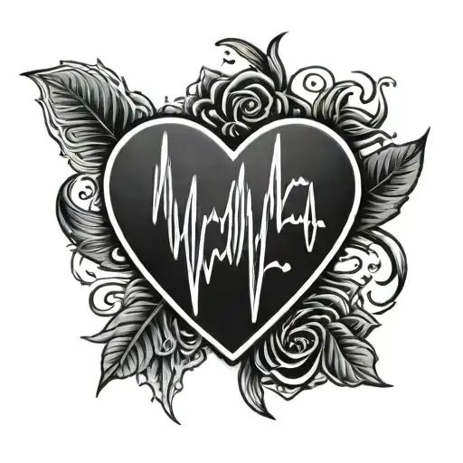 Heartbeat Line Tattoo With My Brithday 22 Nov 2005