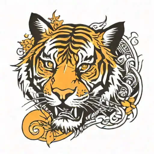 Tribe Tiger And Sun