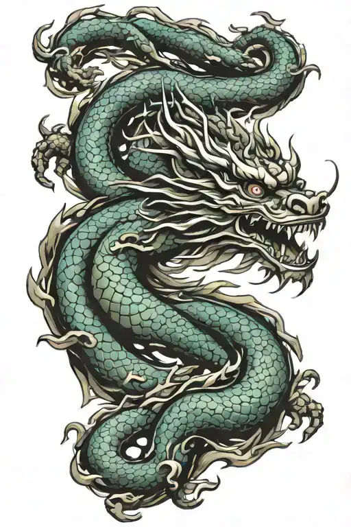 Traditional Chinese Dragon Sleeve
