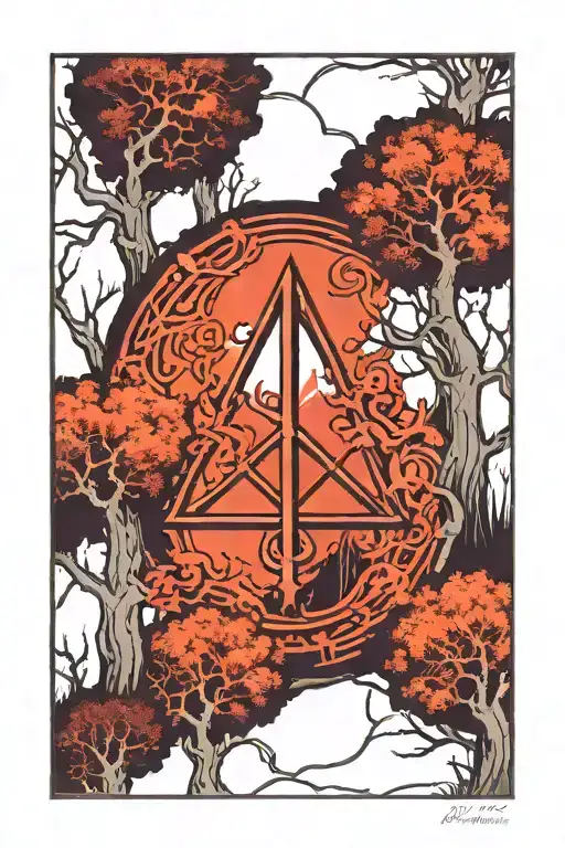 Atheist Symbol Including Ces In A Forest Landscape