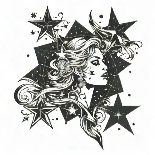 Star Constellation Shaped Like Women