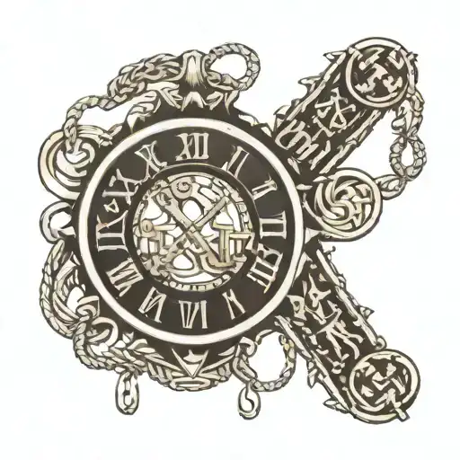 1984 Roman Numerals With Chain On My Shoulder