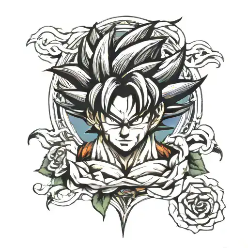 Goku Rose Intertwined