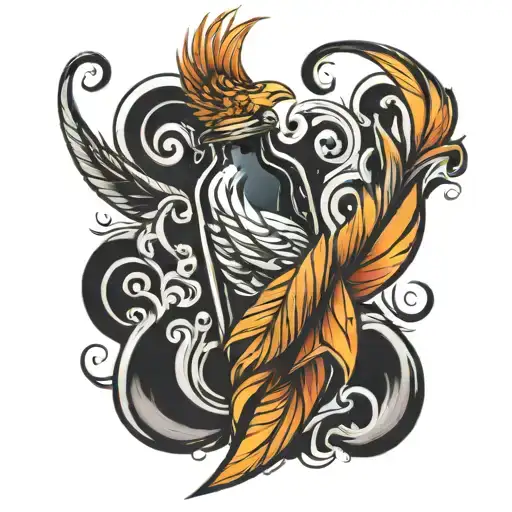 Phoenix Feather In Bottle