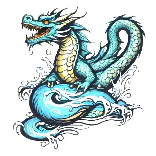 Dragon In Water