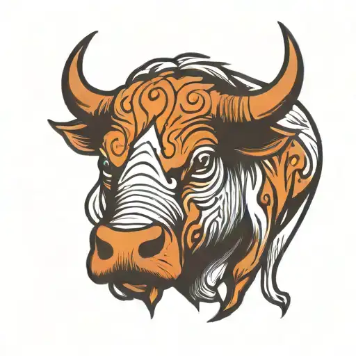 Bull Sign Minimalistic