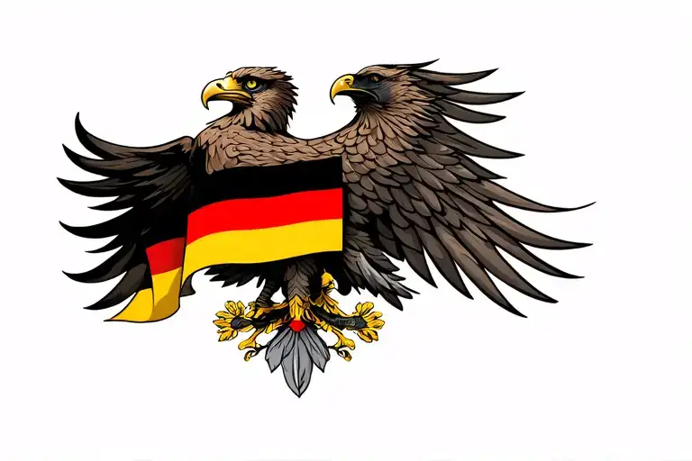 German Flag German Eagle