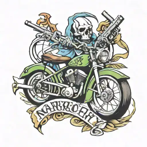 Anarchy Guns Bikes Money