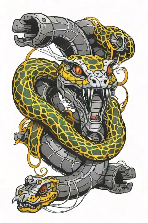 Cybernetic Snake Wrapped