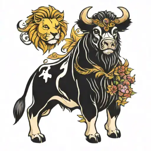 Cow And Lion