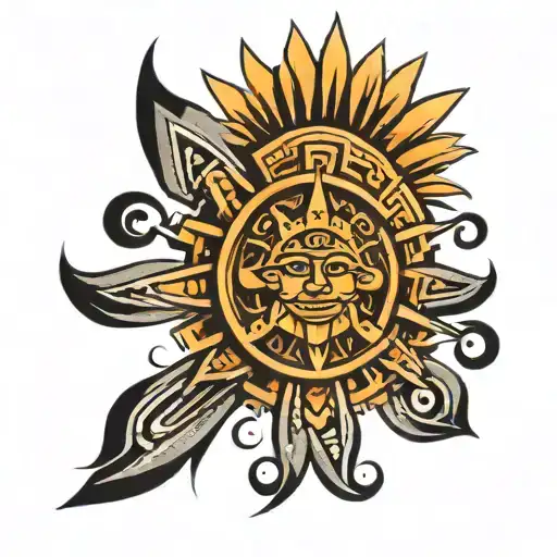 Aztec Sun Rays
