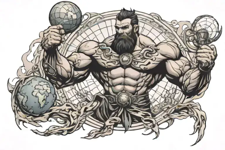 Atlas Titan Holding The World