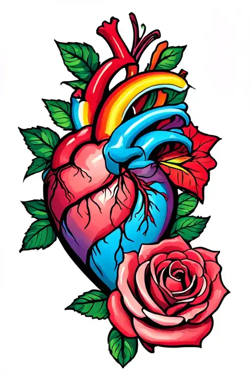 Gay And Heart And Rose