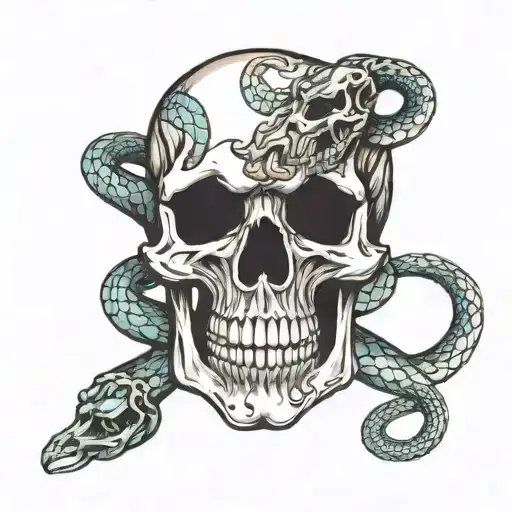 Skull And Snake Inside