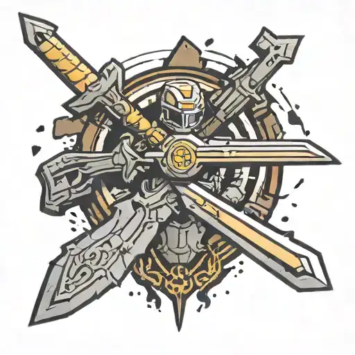 Halo's Sword And Borderlands Logo Incorporated