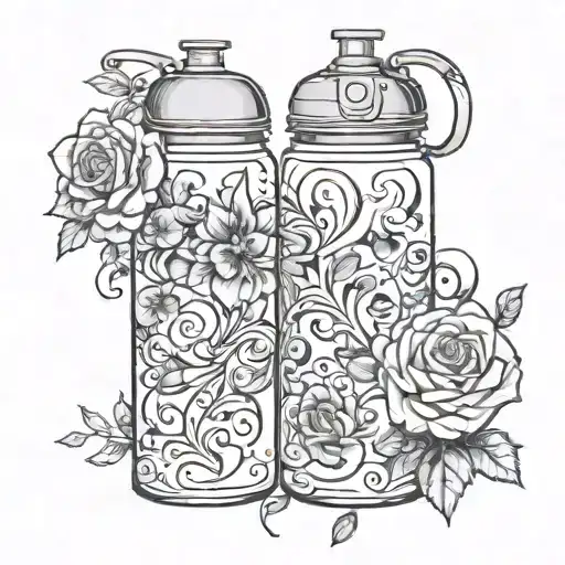 There Matching Water Bottles