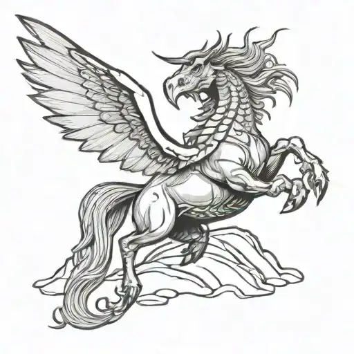 Dragos Flying Around A Mountain