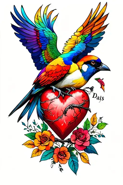 Gay And Bird And Heart