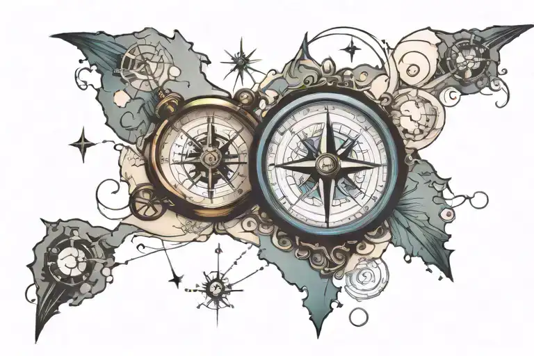Compass With Map
