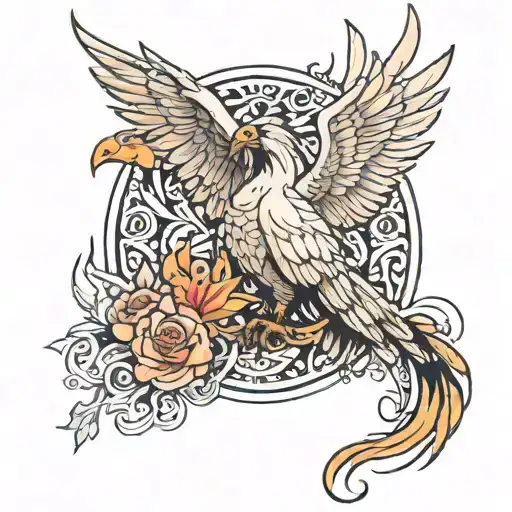 Pheonix Dying Looking At His New Reborn