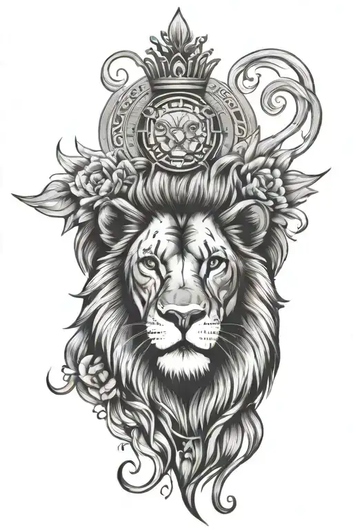 Lion With Mandela Art