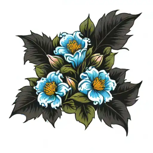 2 Sons Born In February Birth Flowers