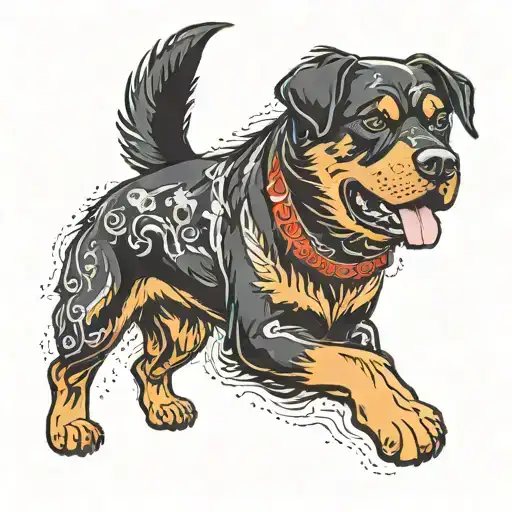 Rottweiler Lab Mix Black