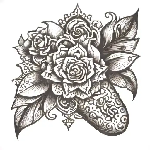 Little Colorless Tattoo On The Finger