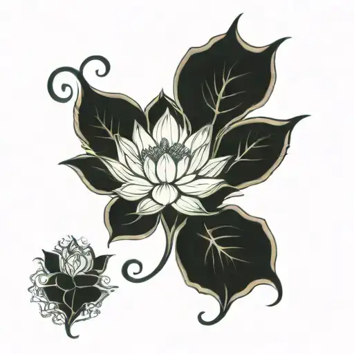 Lotus Growing Eye Watching Leg Sleeve