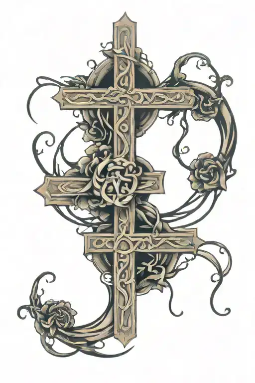 To Jesus Through Mary Symbol Intertwined