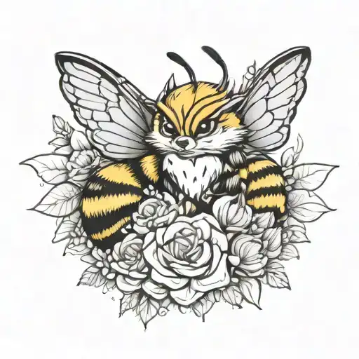 Fox Bumble Bee Love