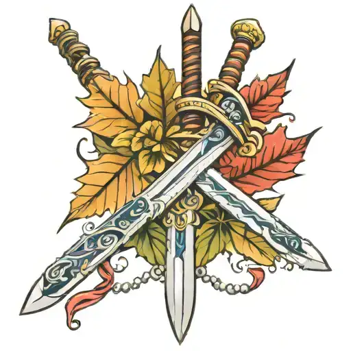 Leafs With Sword